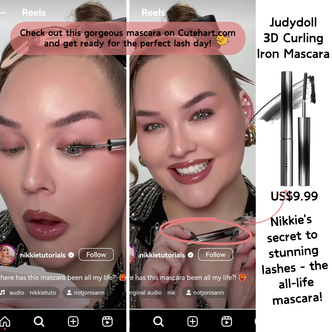 Judydoll 3D Curling Iron Mascara for Long and Smooth Eyelashes 2g 橘朵立体卷翘金属睫毛膏