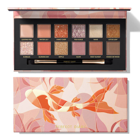 口紅 Perfect diary Perfect Diary Explorer Twelve Color Eyeshadow Palette 10 Fancy