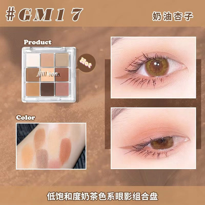 Jill Leen Mini 9-Color Eyeshadow Palette 玖丽迷你九色眼影盘 6.8g