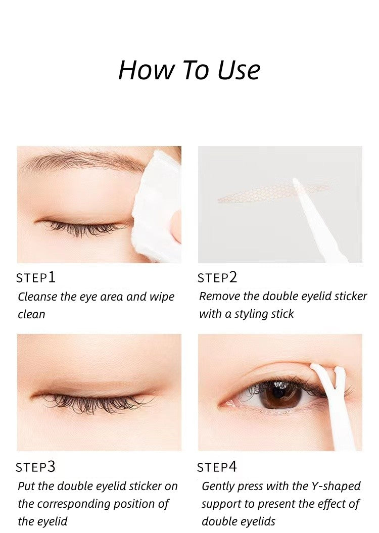 Unny Invisible Double Eyelid Tape Seamless Natural Lace Invisible Makeup 悠宜隐形自然双眼皮贴