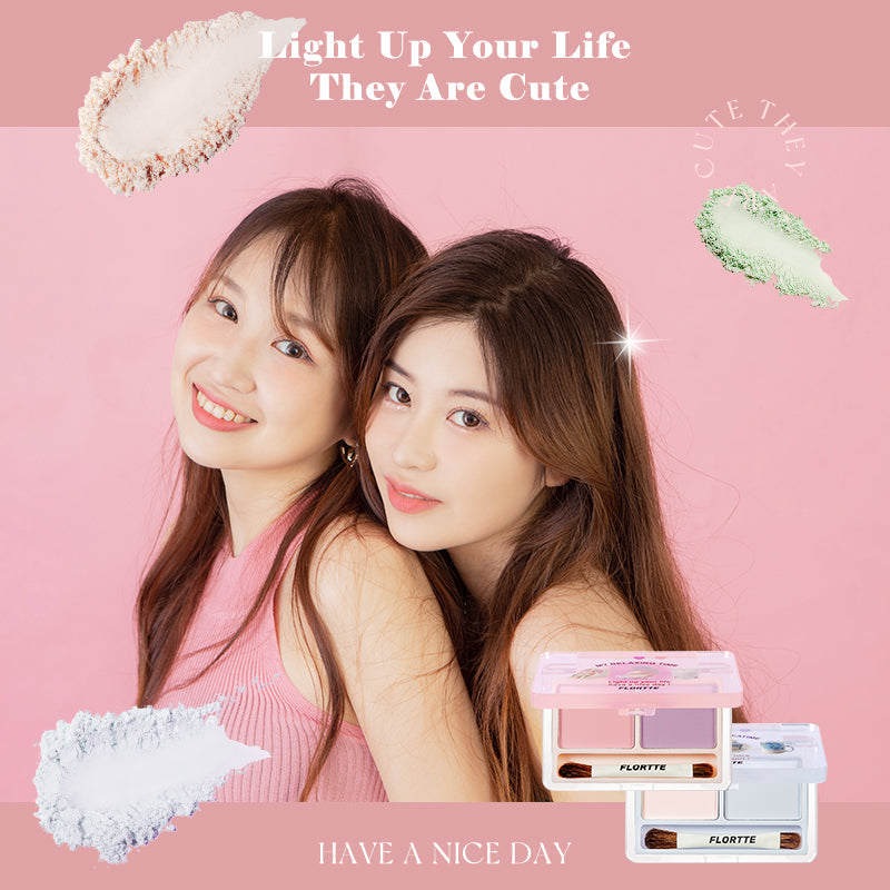 Flortte They Are Cute Two-color Highlighter 花洛莉亚可爱颂系列卧蚕高光粉 4g