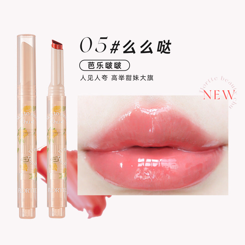 Flortte Heart Shape Beauty Chu Jelly Lipstick 花洛莉亚果冻初吻棒 1.4g
