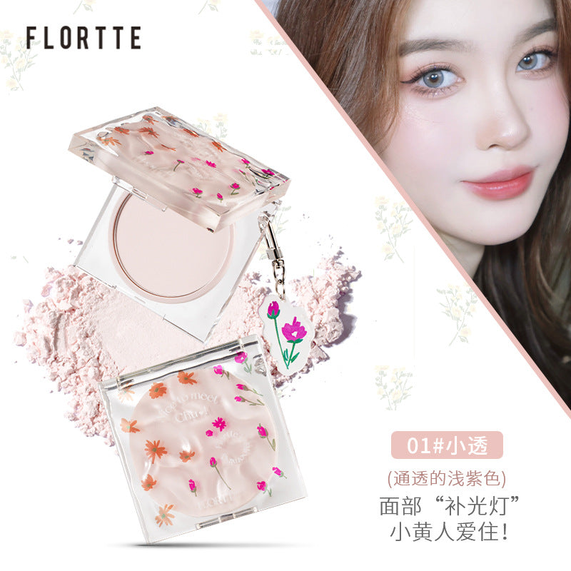 Flortte Nice to Meet Chu Pressed Powder 花洛莉亚初吻系列小透明蜜粉饼 8g