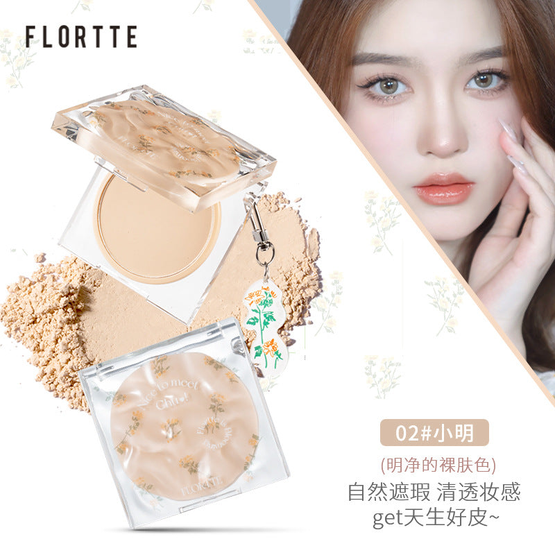 Flortte Nice to Meet Chu Pressed Powder 花洛莉亚初吻系列小透明蜜粉饼 8g