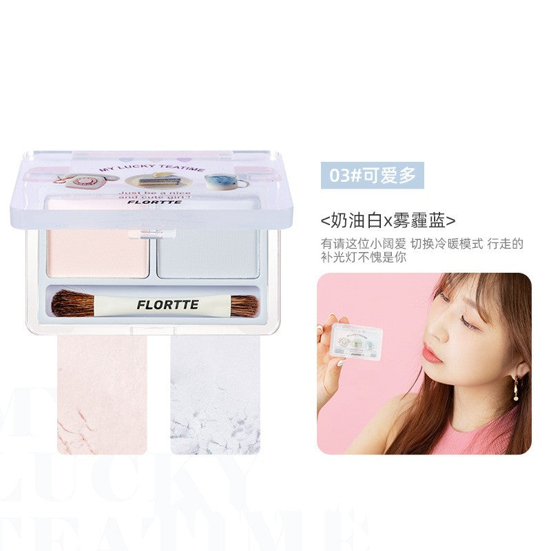 Flortte They Are Cute Two-color Highlighter 花洛莉亚可爱颂系列卧蚕高光粉 4g