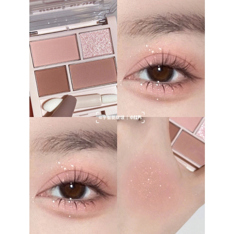 Unny Club Official 4 Colors Eyeshadow Makeup Palette 悠宜四色眼影盘 3g